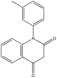 1-(3-Methylphenyl)quinoline-2,4(1H,3H)-dione Struktur