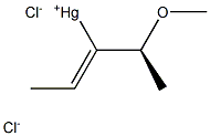 [Z,(-)]-1-[(S)-1-Methoxyethyl]-1-propenylmercury(II) chloride Struktur