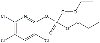 Bis(ethylperoxy)phosphinic acid 3,5,6-trichloro-2-pyridyl ester Struktur