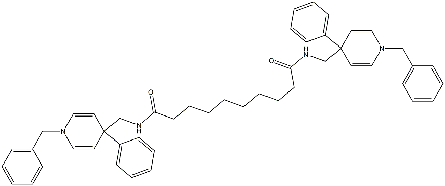 N,N'-Bis[(1-benzyl-4-phenylpyridin-4(1H)-yl)methyl]decanediamide Struktur