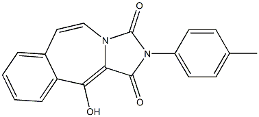 11-Hydroxy-2-(4-methylphenyl)-1H-imidazo[5,1-b][3]benzazepine-1,3(2H)-dione Struktur