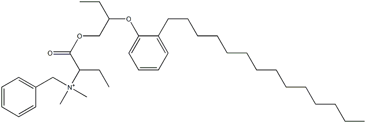 N,N-Dimethyl-N-benzyl-N-[1-[[2-(2-tetradecylphenyloxy)butyl]oxycarbonyl]propyl]aminium Struktur