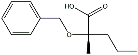 (2S)-2-Benzyloxy-2-methylvaleric acid Struktur