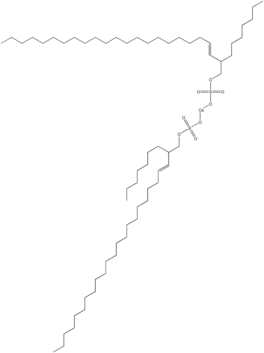 Bis(2-heptyl-3-tetracosenyloxysulfonyloxy)calcium Struktur