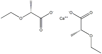 Bis[[R,(+)]-2-ethoxypropionic acid] calcium salt Struktur