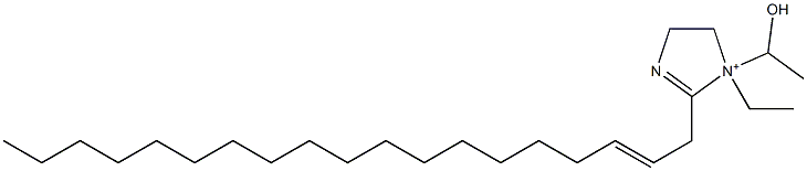 1-Ethyl-1-(1-hydroxyethyl)-2-(2-nonadecenyl)-2-imidazoline-1-ium Struktur