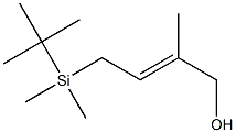 2-Methyl-4-[dimethyl(tert-butyl)silyl]-2-buten-1-ol Struktur