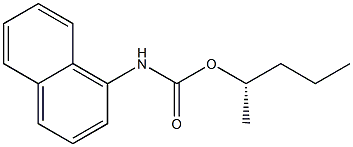 [S,(+)]-2-Pentanol [N-(1-naphtyl)carbamate] Struktur