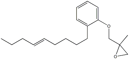 2-(5-Nonenyl)phenyl 2-methylglycidyl ether Struktur