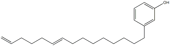 3-(9,14-Pentadecadienyl)phenol Struktur