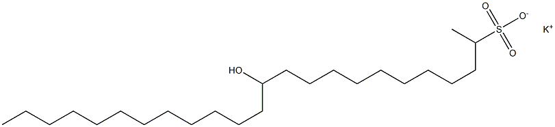 12-Hydroxytetracosane-2-sulfonic acid potassium salt Struktur