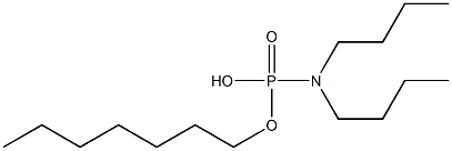 N,N-Di(butyl)amidophosphoric acid hydrogen heptyl ester Struktur