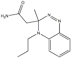 N-Propyl-3-methyl-3,4-dihydro-1,2,4-benzotriazine-3-acetamide Struktur