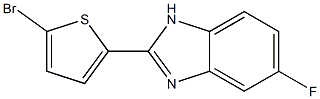 5-Fluoro-2-(5-bromothiophen-2-yl)-1H-benzimidazole Struktur