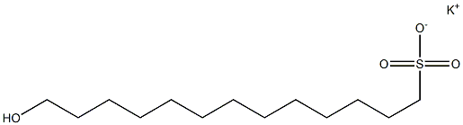 13-Hydroxytridecane-1-sulfonic acid potassium salt Struktur