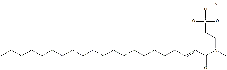 N-(1-Oxo-2-henicosen-1-yl)-N-methyltaurine potassium salt Struktur