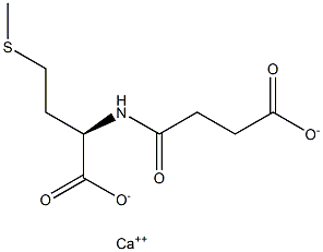 (R)-2-[(3-Carboxy-1-oxopropyl)amino]-4-(methylthio)butyric acid calcium salt Struktur