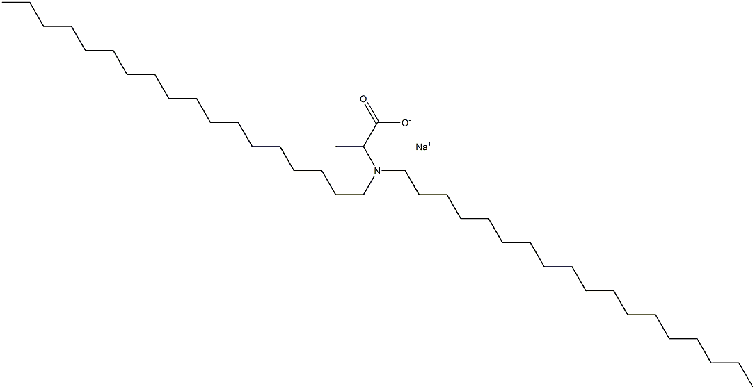 2-(Dioctadecylamino)propanoic acid sodium salt Struktur