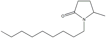 5-Methyl-1-nonyl-2-pyrrolidone Struktur