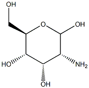 2-Amino-2-deoxy-D-allopyranose Struktur