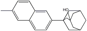 3-Hydroxy-1-(6-methyl-2-naphtyl)adamantane Struktur