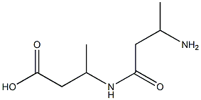 3-[(3-Aminobutyryl)amino]butanoic acid Struktur