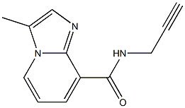 3-Methyl-N-(2-propynyl)imidazo[1,2-a]pyridine-8-carboxamide Struktur