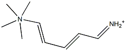 N,N-Dimethyl-5-(dimethylamino)-2,4-pentadiene-1-ylideneaminium Struktur