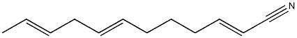 2,7,10-Dodecatrienenitrile Struktur