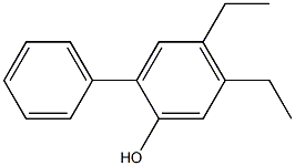 2-Phenyl-4,5-diethylphenol Struktur