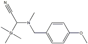 2-[N-(4-Methoxybenzyl)-N-methyl-amino]-2-(trimethylsilyl)acetonitrile Struktur