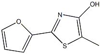 5-Methyl-2-(2-furanyl)thiazol-4-ol Struktur