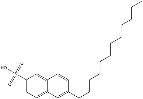 6-Dodecyl-2-naphthalenesulfonic acid Struktur