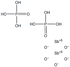 Phosphoric acid antimony(V) oxide salt Struktur