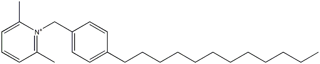 1-(4-Dodecylbenzyl)-2,6-dimethylpyridinium Struktur