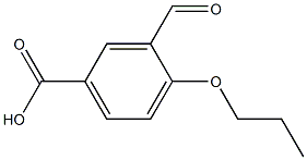 3-Formyl-4-propoxybenzoic acid Struktur