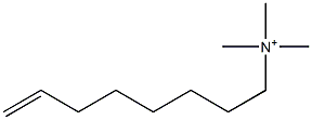 N,N,N-Trimethyl-7-octen-1-aminium Struktur