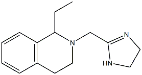 2-[[(1,2,3,4-Tetrahydro-1-ethylisoquinolin)-2-yl]methyl]-4,5-dihydro-1H-imidazole Struktur