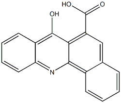 7-Hydroxybenz[c]acridine-6-carboxylic acid Struktur