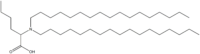 2-(Diheptadecylamino)hexanoic acid Struktur