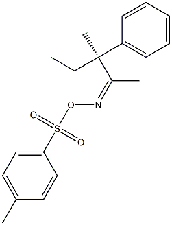 [Z,S,(+)]-3-Methyl-3-phenyl-2-pentanone O-(p-tolylsulfonyl)oxime Struktur