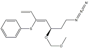 (3Z,5R)-7-Azido-5-methoxymethoxy-3-phenylthio-1,3-heptadiene Struktur