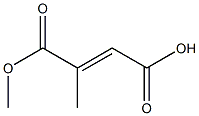 2-Methylfumaric acid 1-methyl ester Struktur