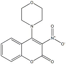 4-Morpholino-3-nitro-2H-1-benzopyran-2-one Struktur