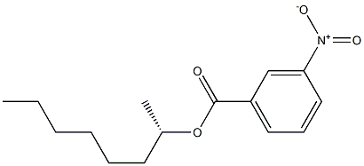 (+)-m-Nitrobenzoic acid (S)-1-methylheptyl ester Struktur