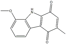 8-Methoxy-3-methyl-9H-carbazole-1,4-dione Struktur