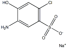 3-Amino-6-chloro-4-hydroxybenzenesulfonic acid sodium salt Struktur