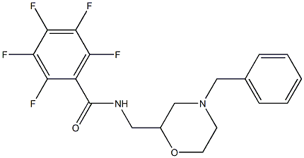 N-(4-Benzylmorpholin-2-ylmethyl)-2,3,4,5,6-pentafluorobenzamide Struktur