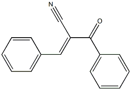 2-Benzoyl-3-phenylpropenenitrile Struktur