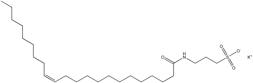 3-[[(Z)-1-Oxo-13-docosen-1-yl]amino]-1-propanesulfonic acid potassium salt Struktur